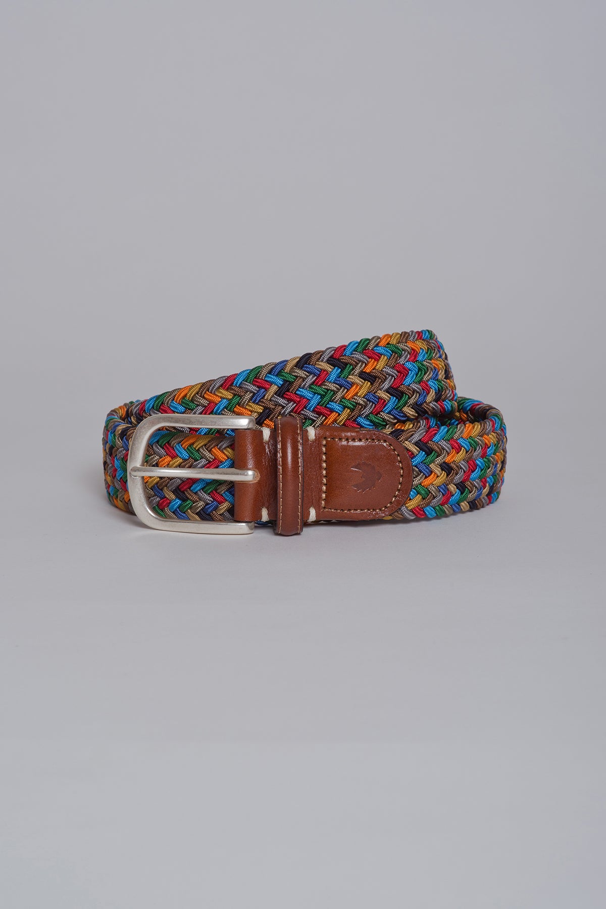 Tommy Burgundy Woven Belt